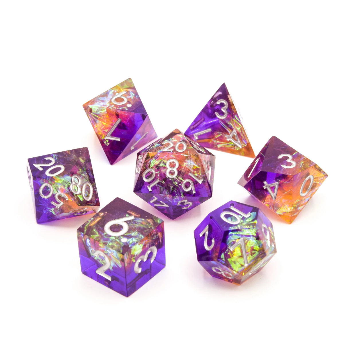 GenCon 2021 Sharp Edge fashion Pyre Resin Dice Set