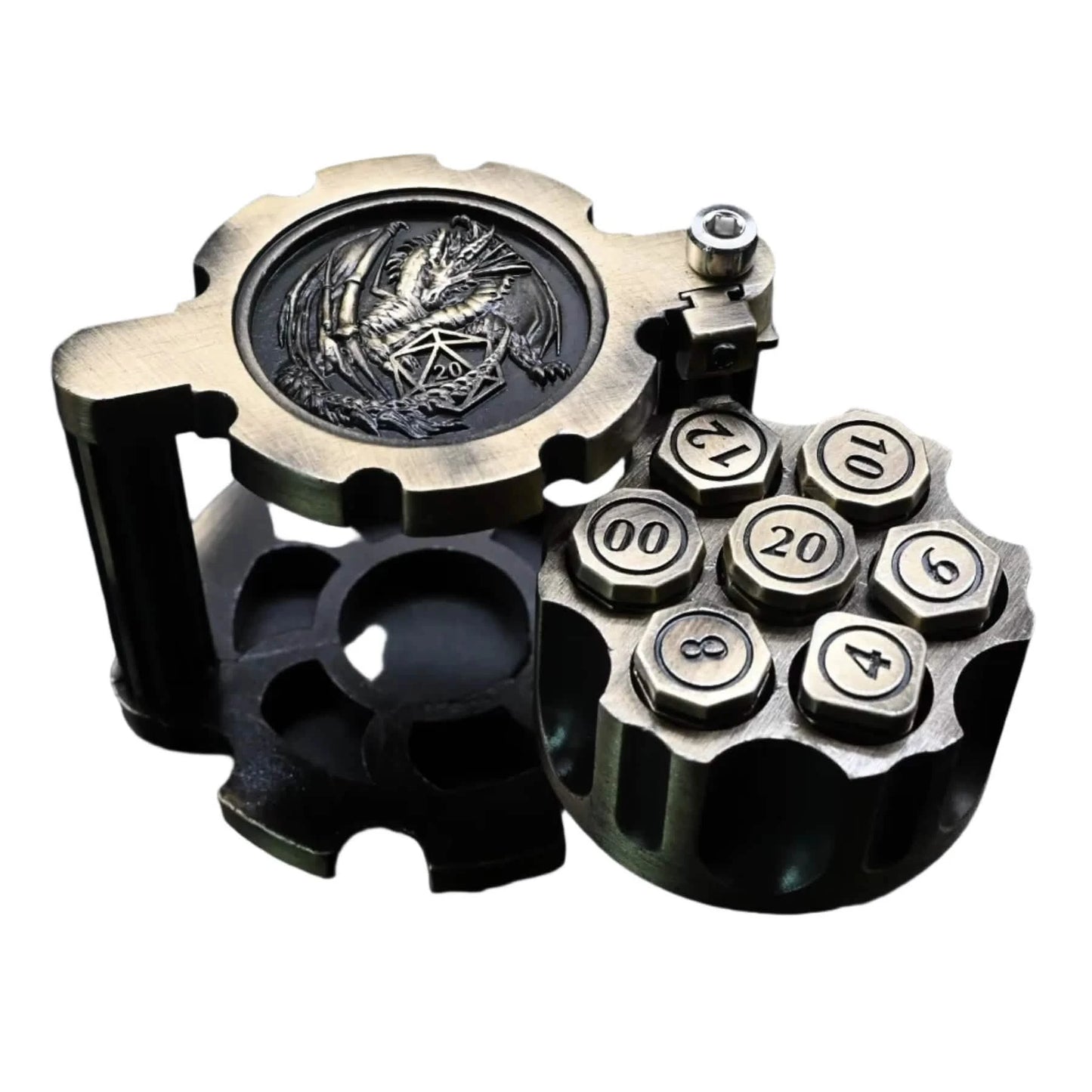 Hexchamber – metal bullet DnD dice set – Tabletop Dominion