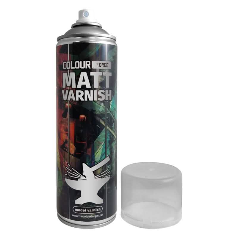 Colour Forge: Matt Varnish Spray (500ml) – miniature spray paint primer – Tabletop Dominion