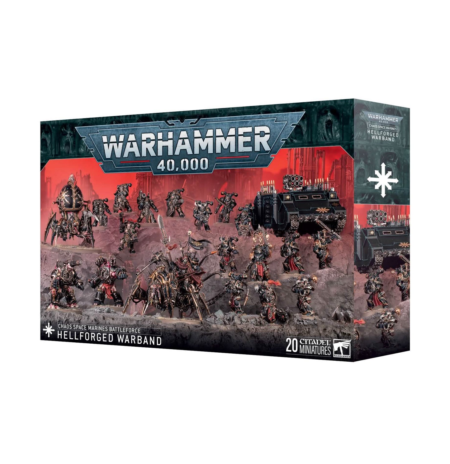 Chaos Space Marines: Hellforged Warband – Warhammer miniature – Tabletop Dominion