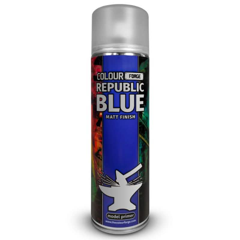 Colour Forge Republic Blue Spray (500ml) – miniature spray paint primer – Tabletop Dominion