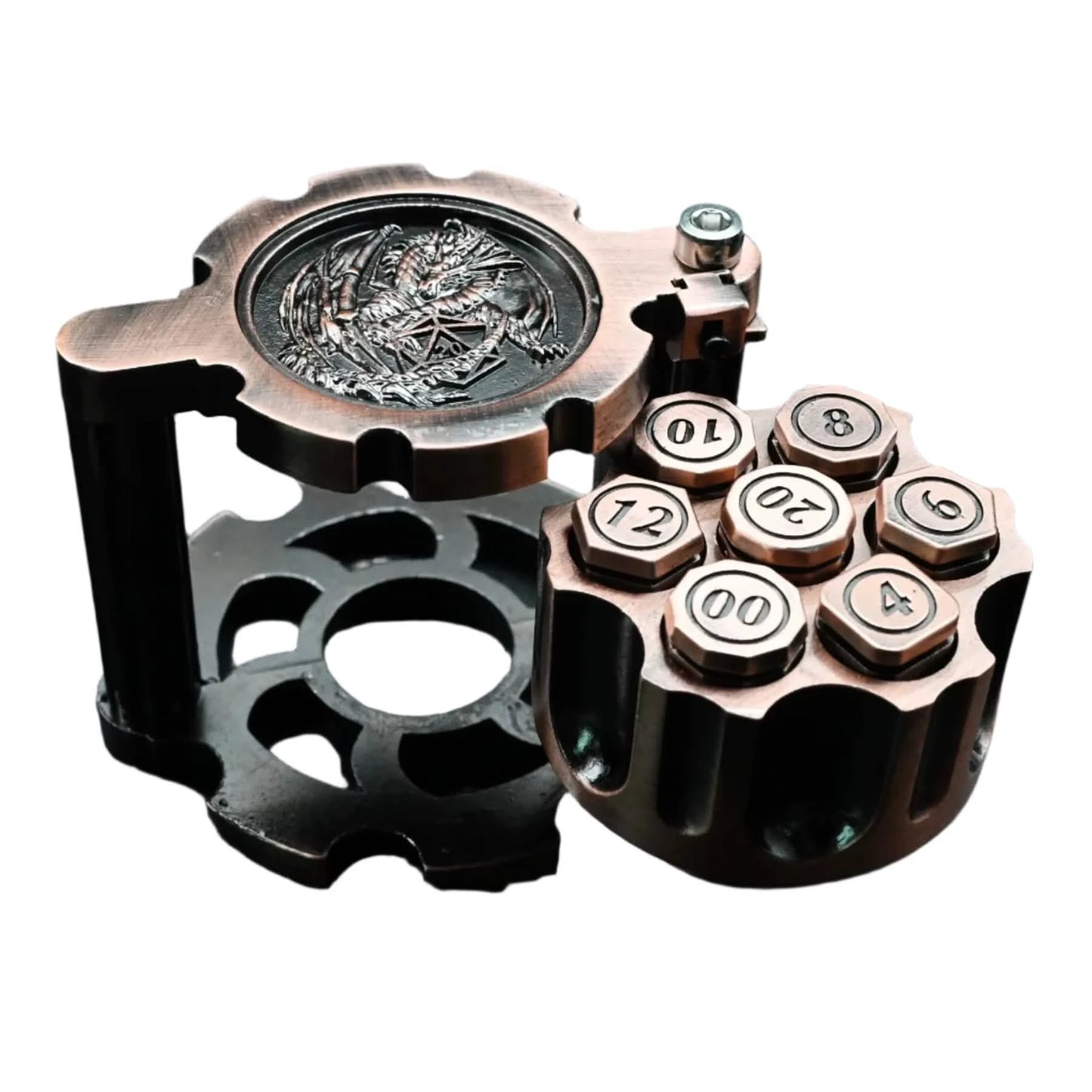 Hexchamber – metal bullet DnD dice set – Tabletop Dominion (1)