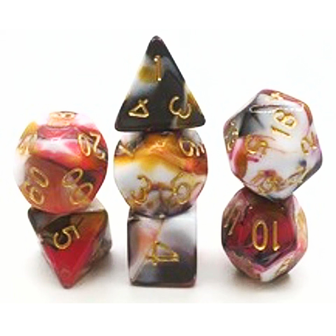 Infernal Storm – acrylic DnD dice set – Tabletop Dominion