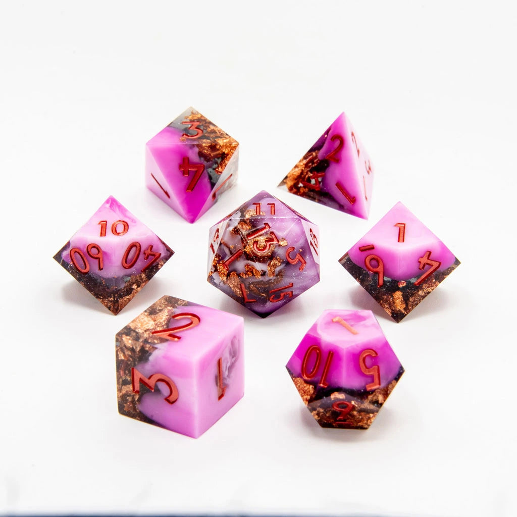 Purple Haze - 7 store Piece Dice Set