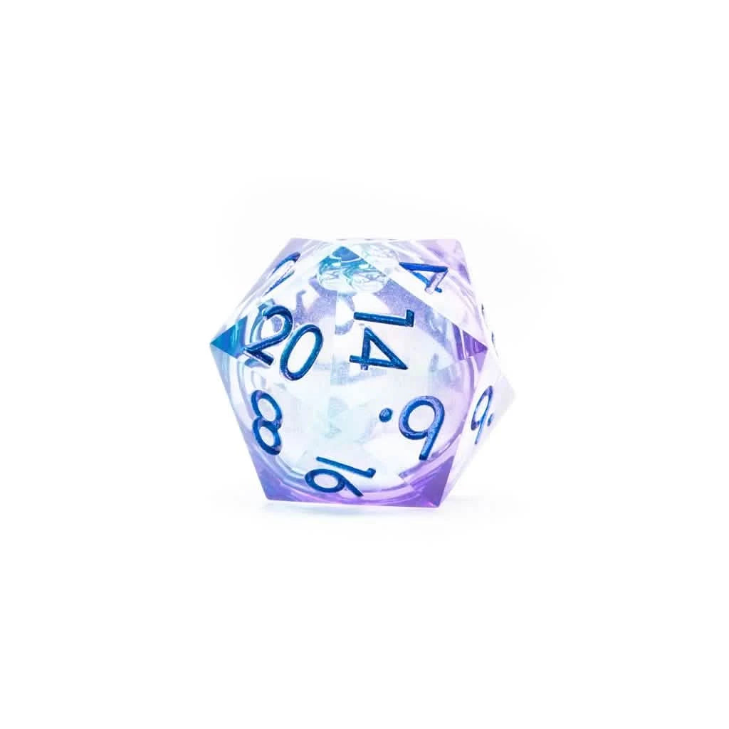 Jester – close-up view – liquid core DnD dice set