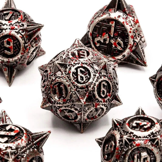 Bloody Mace – product detail – metal DnD dice set