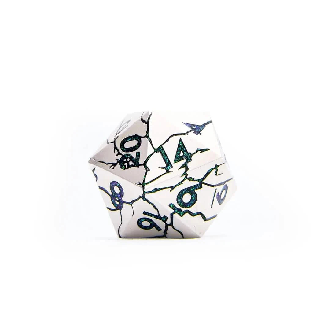 Druid's Vein – close-up view – DnD dice set