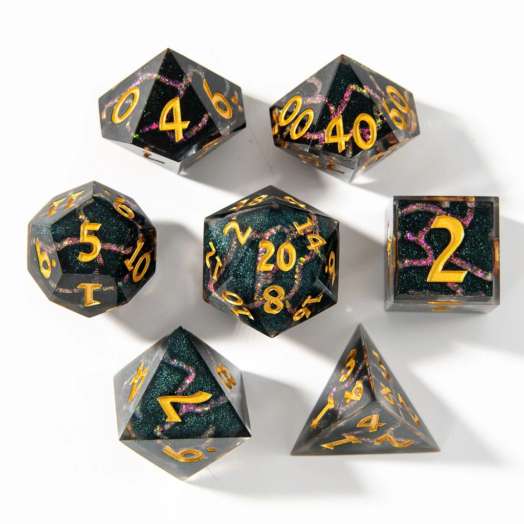 Aurora popular - handmade dice set