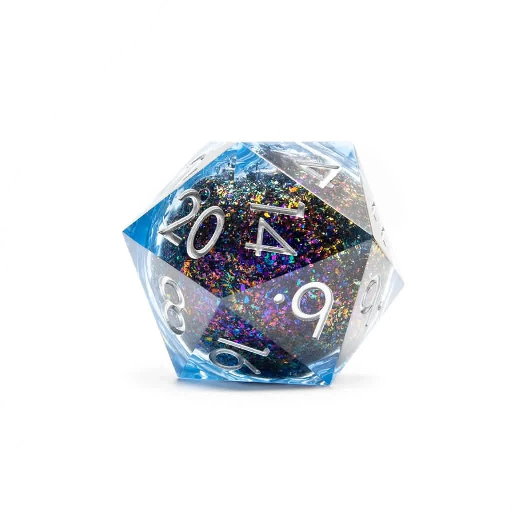 Arcane Prism – close-up view – liquid core DnD dice set