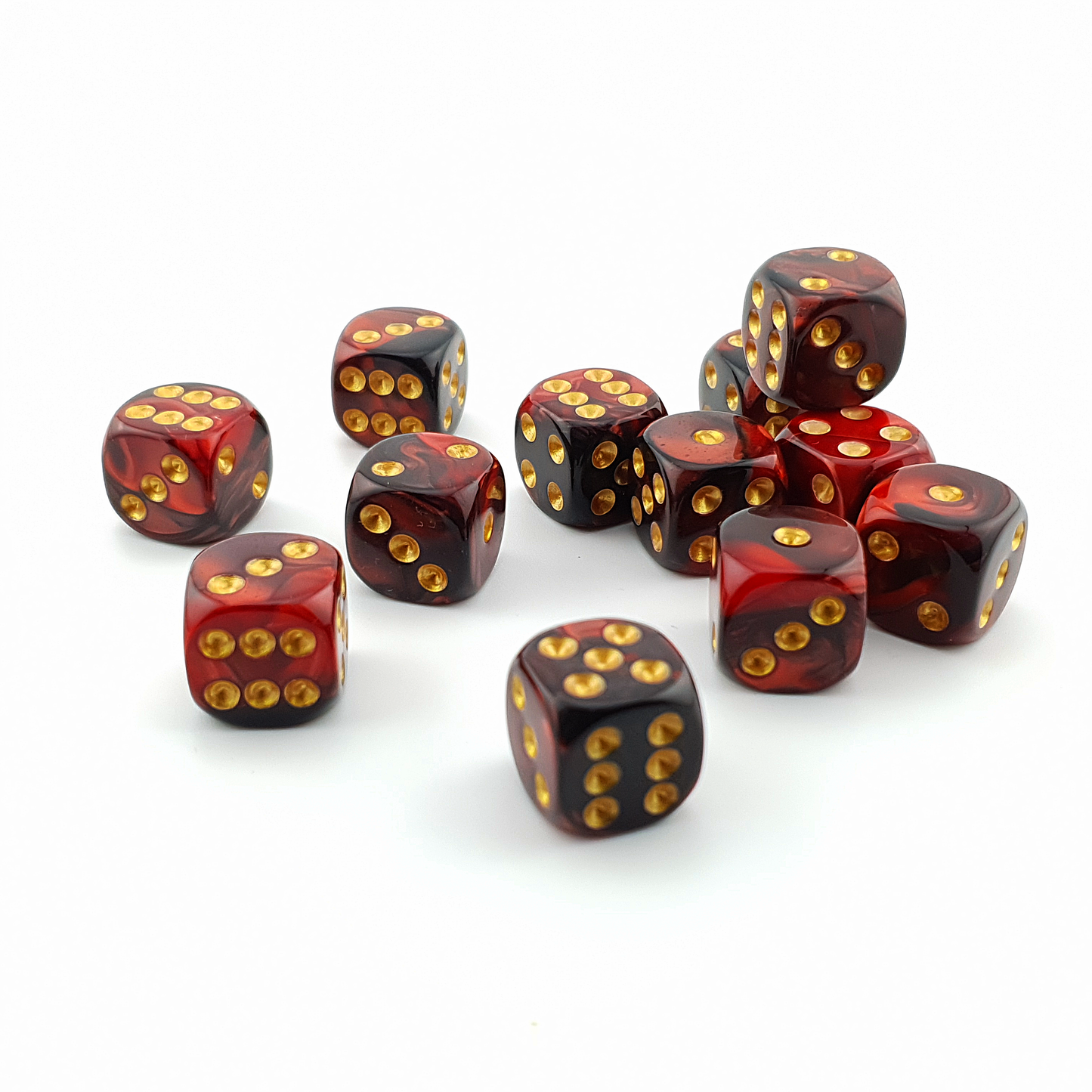 16mm D6 – close-up view – 16mm D6 dice set