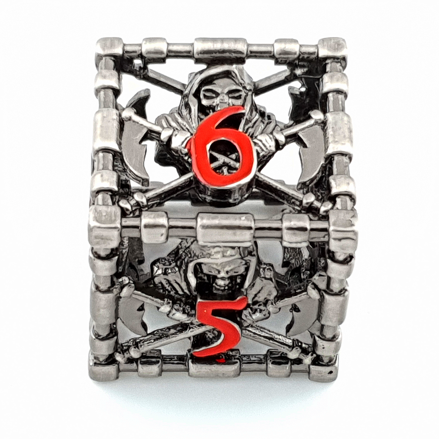Death's Whisper – product detail – metal DnD dice set
