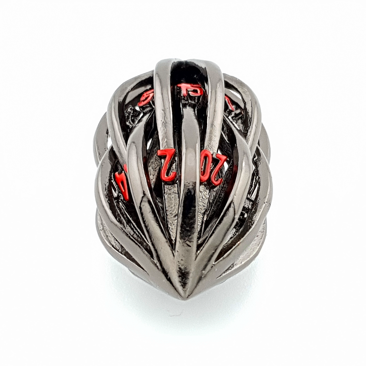 Arcane Nexus – lifestyle shot – metal DnD dice set