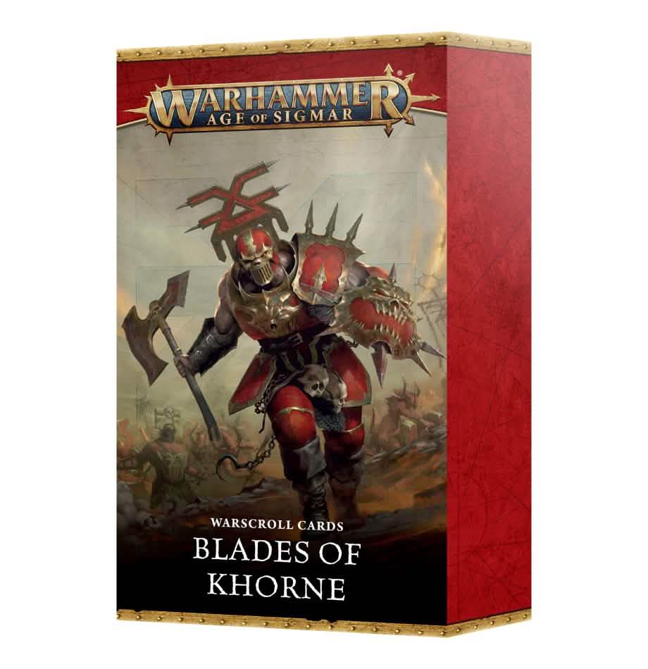 Warscroll Cards: Blades Of Khorne (Eng) – Warhammer miniature – Tabletop Dominion