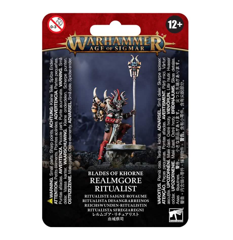 Blades Of Khorne: Realmgore Ritualist – Warhammer miniature – Tabletop Dominion