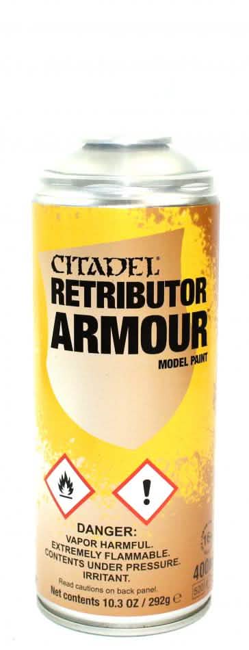 Spray - Colour: Retributor Armour Spray (Uk/Row) (6-Pk) – Warhammer miniature – Tabletop Dominion