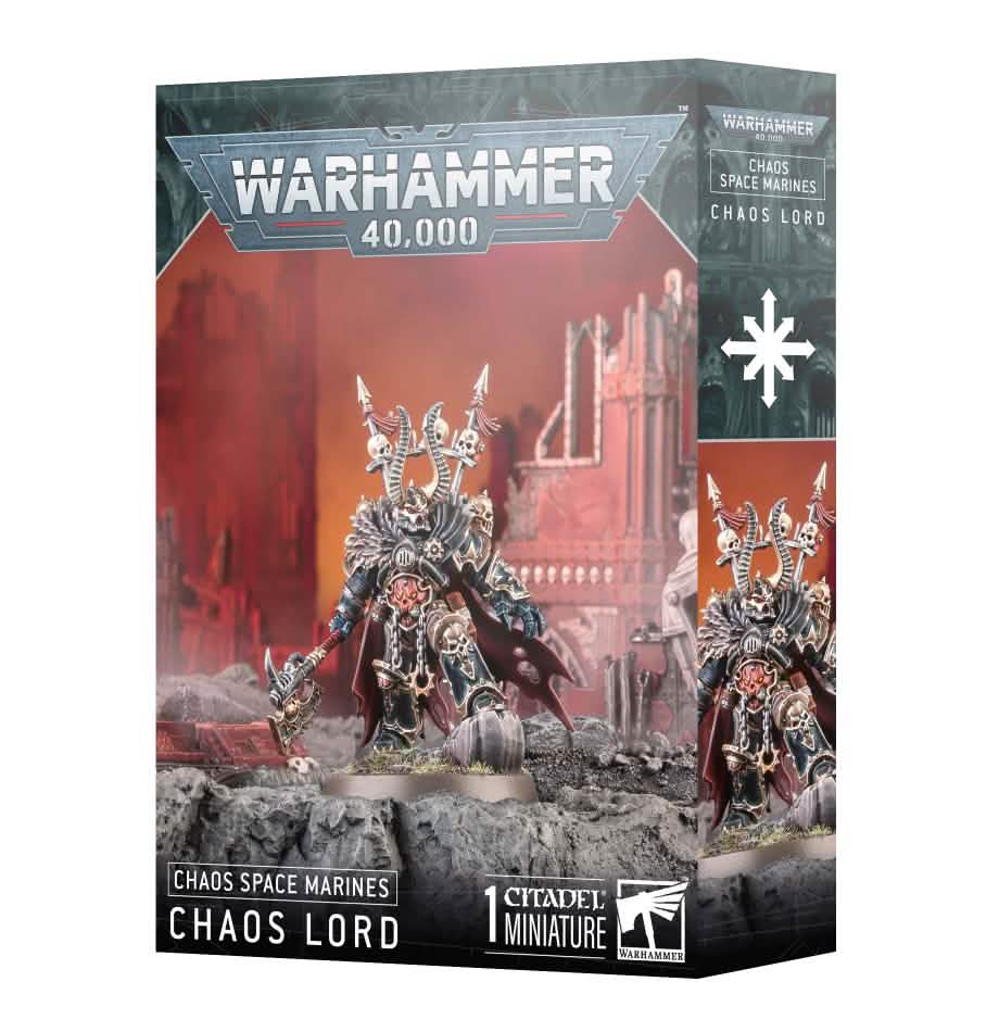Chaos Space Marines: Chaos Lord – Warhammer miniature – Tabletop Dominion