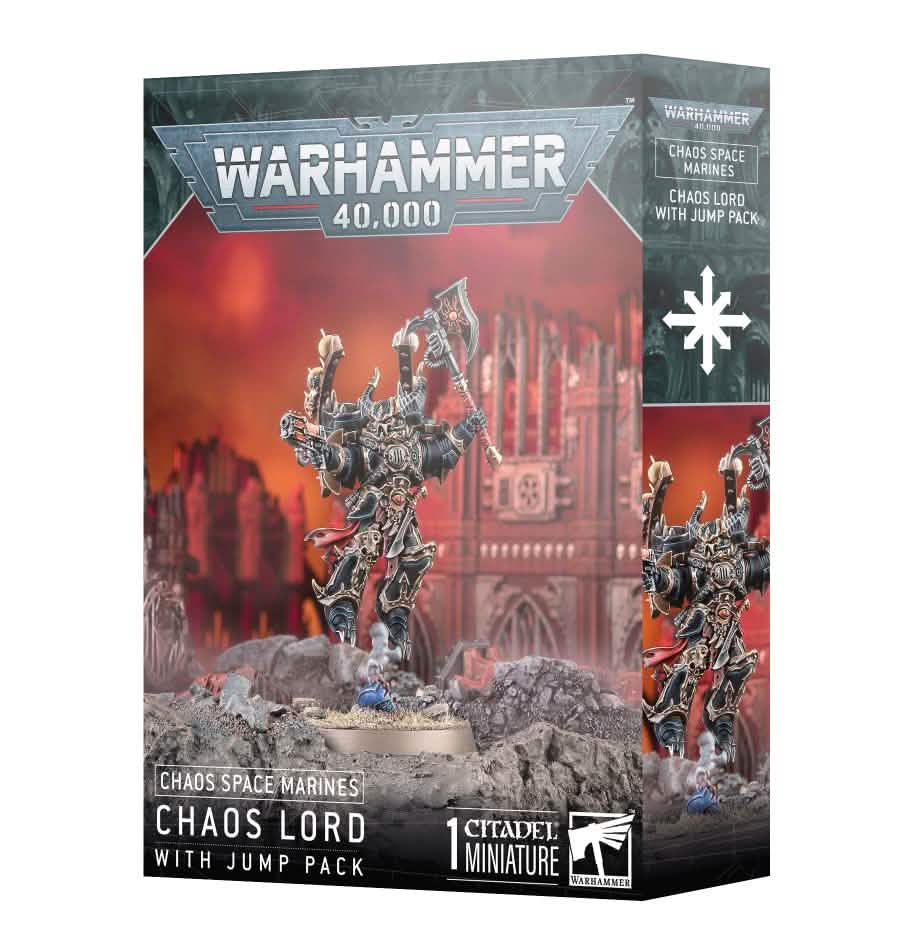 Chaos Space Marines: Lord With Jump Pack – Warhammer miniature – Tabletop Dominion