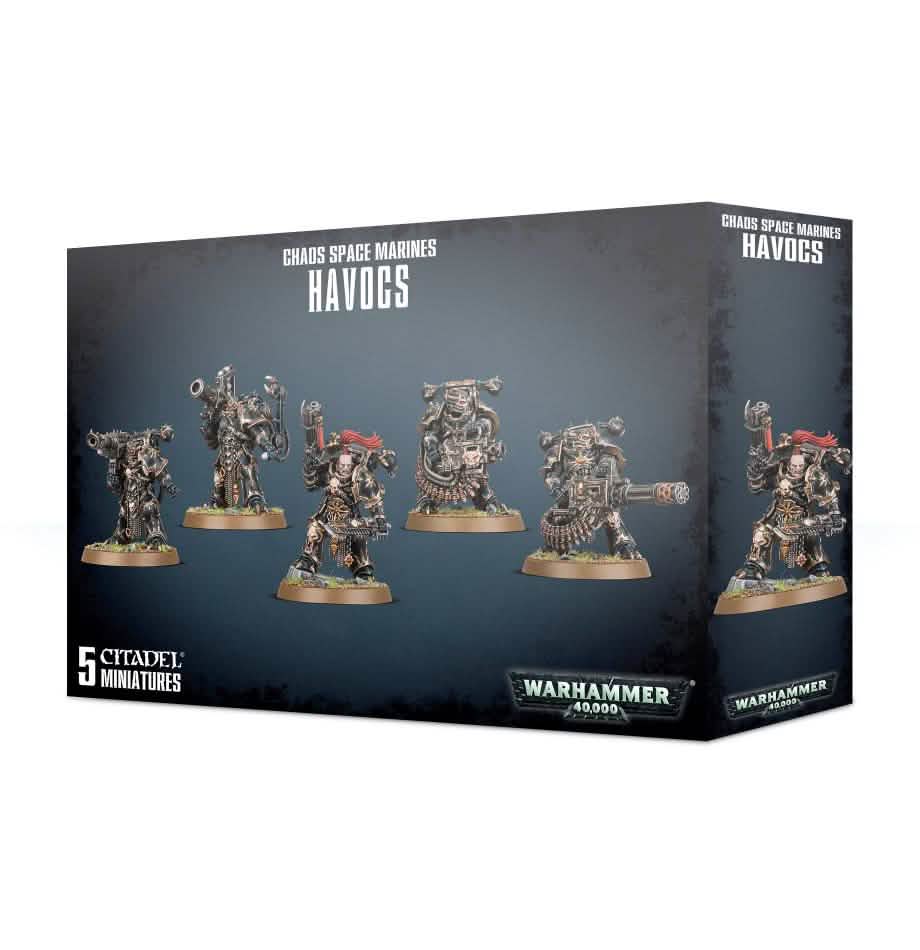 Chaos Space Marines: Havocs – Warhammer miniature – Tabletop Dominion