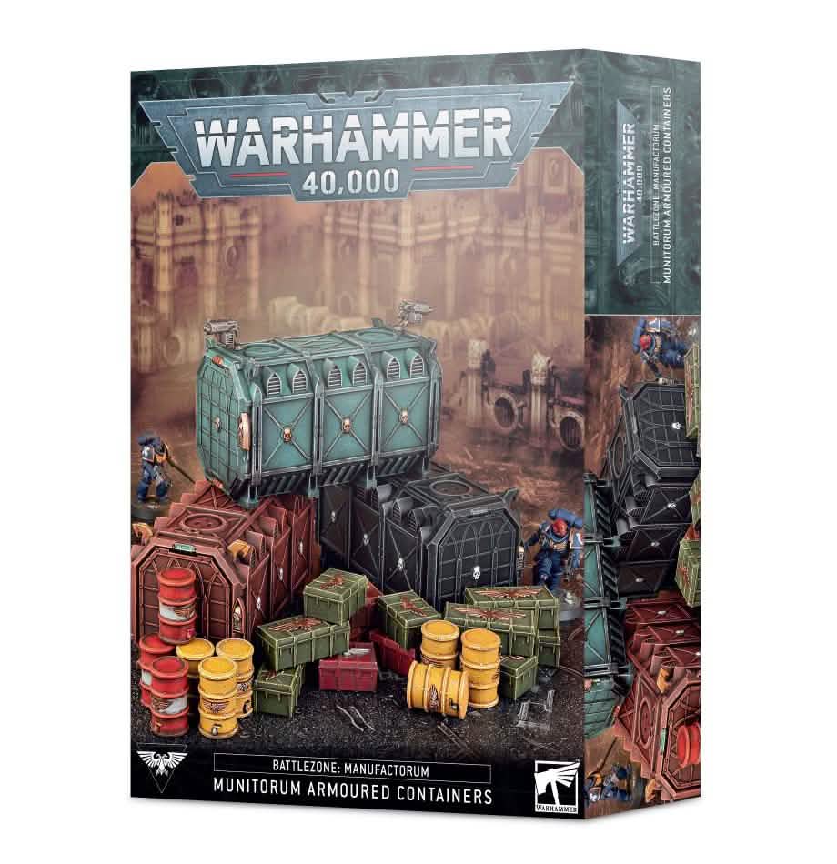 B/Z Manuf.: Munitorum Armoured Containers – Warhammer miniature – Tabletop Dominion