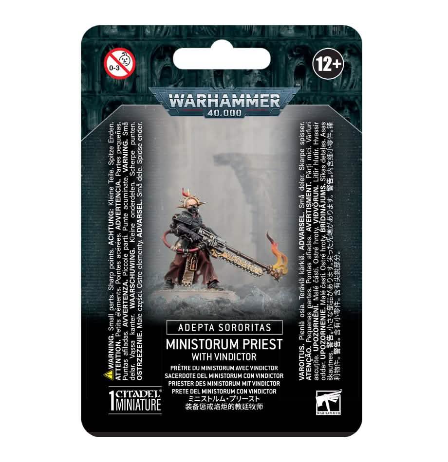 A/S: Ministorum Priest With Vindictor – Warhammer miniature – Tabletop Dominion