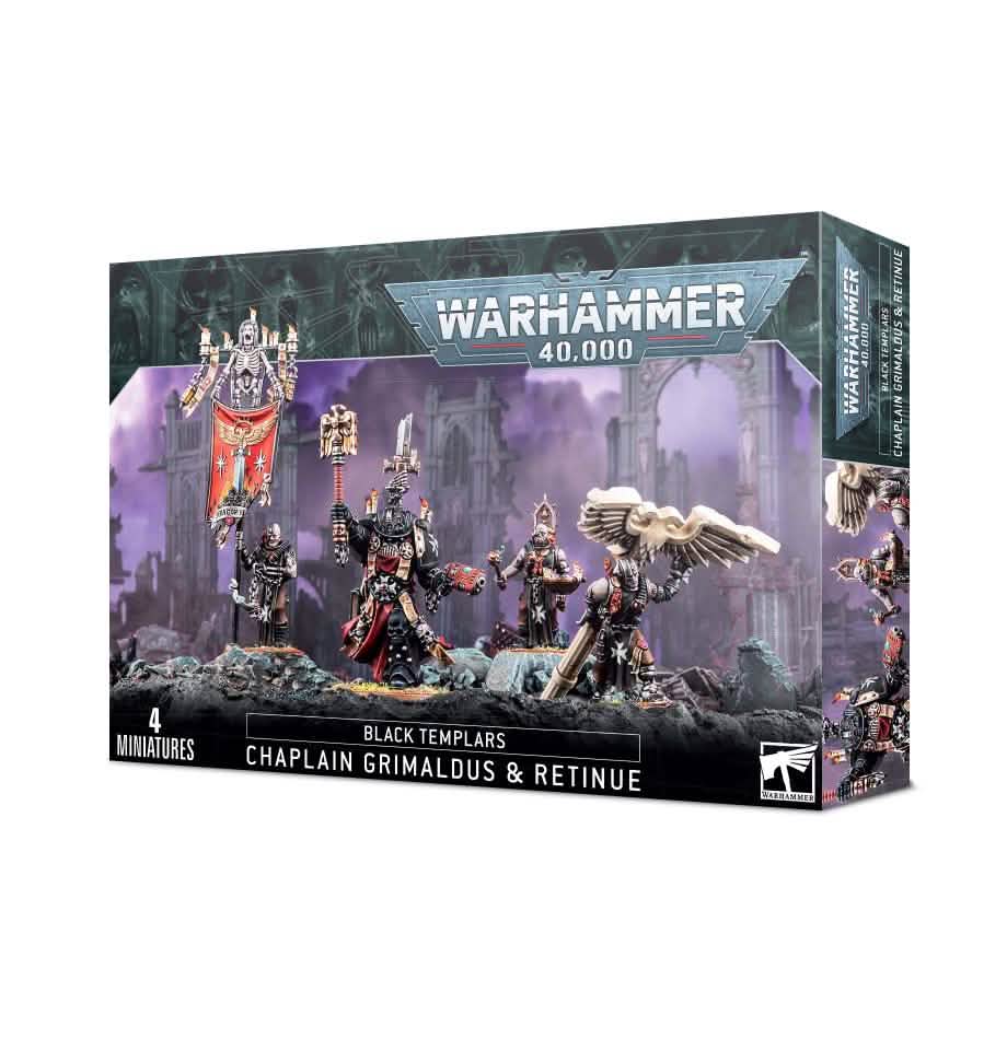 Black Templars: Grimaldus & Retinue – Warhammer miniature – Tabletop Dominion