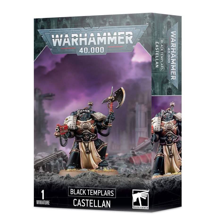 Black Templars Castellan – Warhammer miniature – Tabletop Dominion