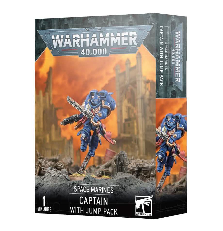 Space Marines: Captain With Jump Pack – Warhammer miniature – Tabletop Dominion