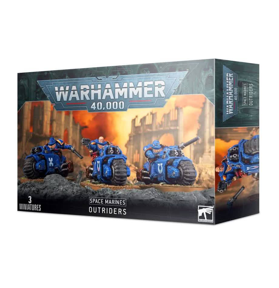 Generic: Space Marines Outriders – Warhammer miniature – Tabletop Dominion
