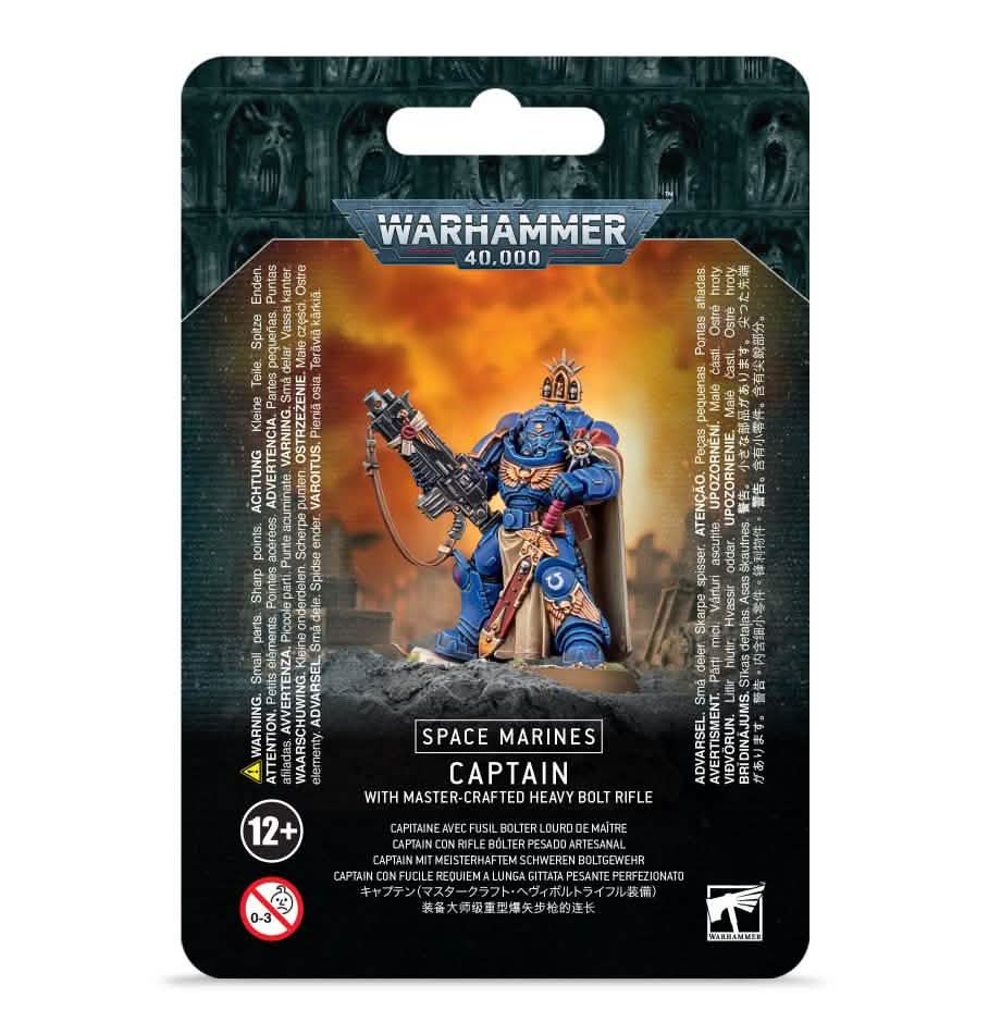 Generic: S/M Captain W/ Master-Crafted Bolt Rifle – Warhammer miniature – Tabletop Dominion