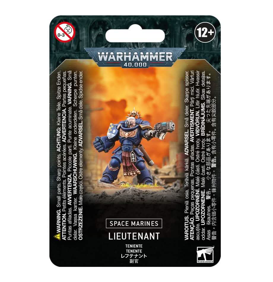 Generic: Space Marines: Lieutenant – Warhammer miniature – Tabletop Dominion