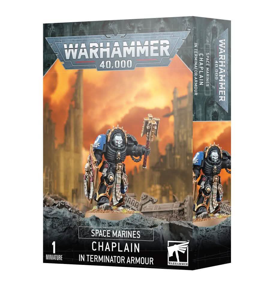 Generic: S/Marines: Chaplain In Terminator Armour – Warhammer miniature – Tabletop Dominion