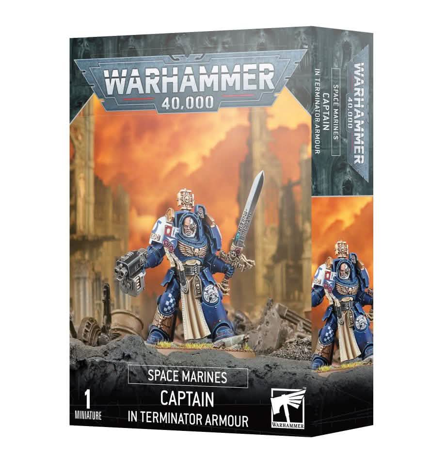 Generic: S/Marines: Captain In Terminator Armour – Warhammer miniature – Tabletop Dominion