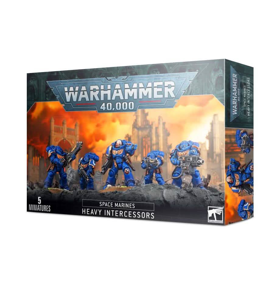 Generic: Space Marines Heavy Intercessors – Warhammer miniature – Tabletop Dominion