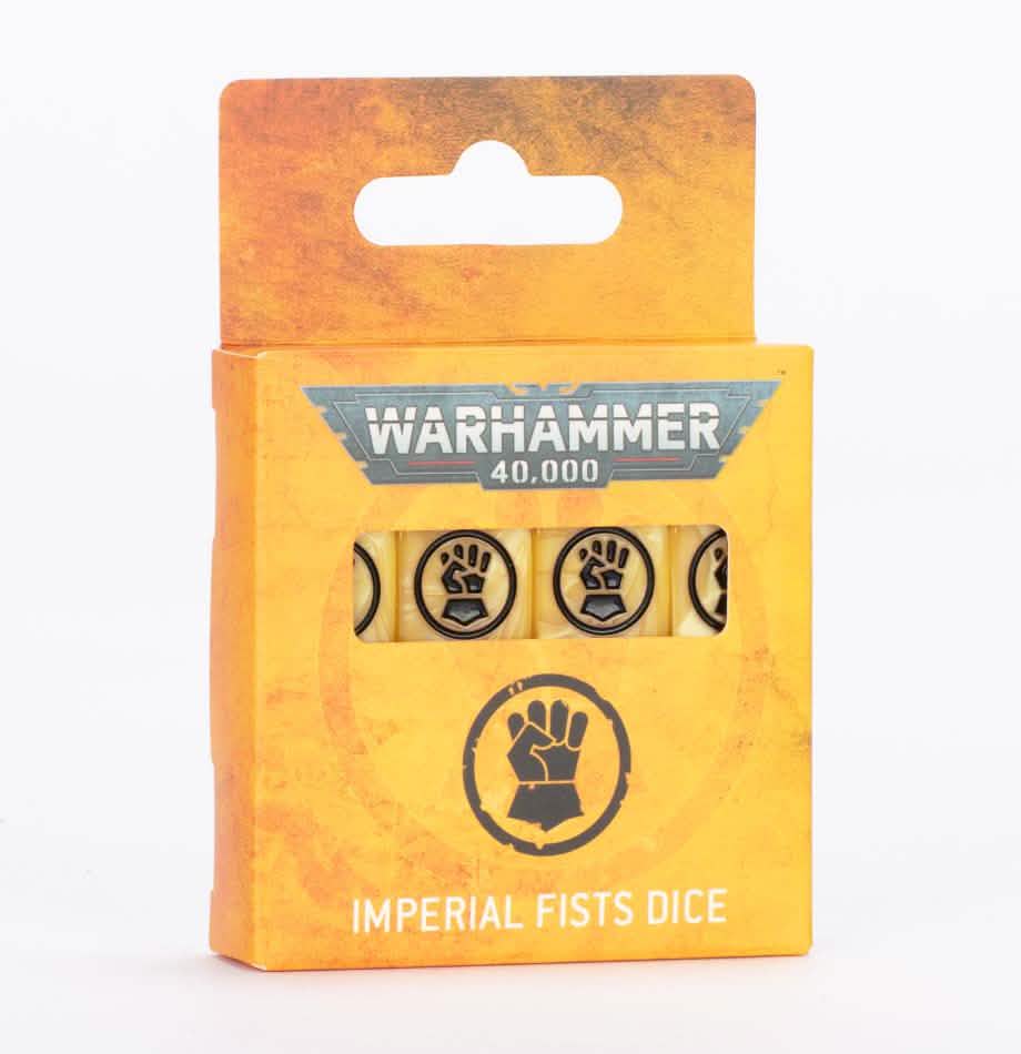 Warhammer 40000: Imperial Fists Dice – Warhammer miniature – Tabletop Dominion