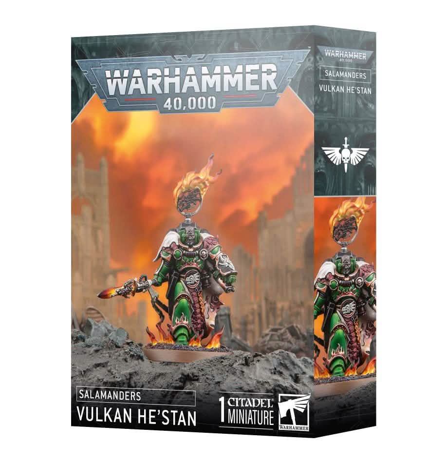 Salamanders: Space Marines: Vulkan He'Stan – Warhammer miniature – Tabletop Dominion