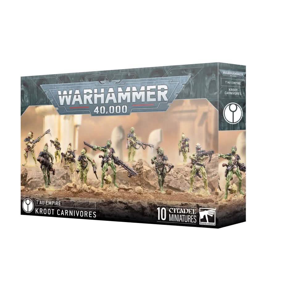 T'au Empire: T'Au Empire: Kroot Carnivore Squad – Warhammer miniature – Tabletop Dominion