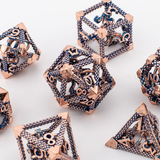 Hollow Octopus Cthulhu Metal Dice