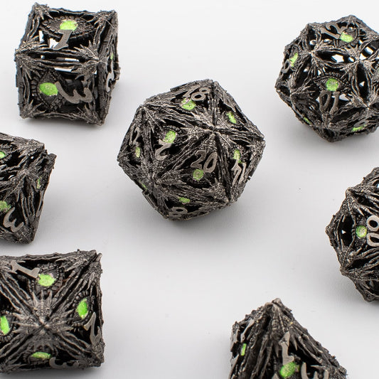 Dragon Eye Hollow Metal Dice Set