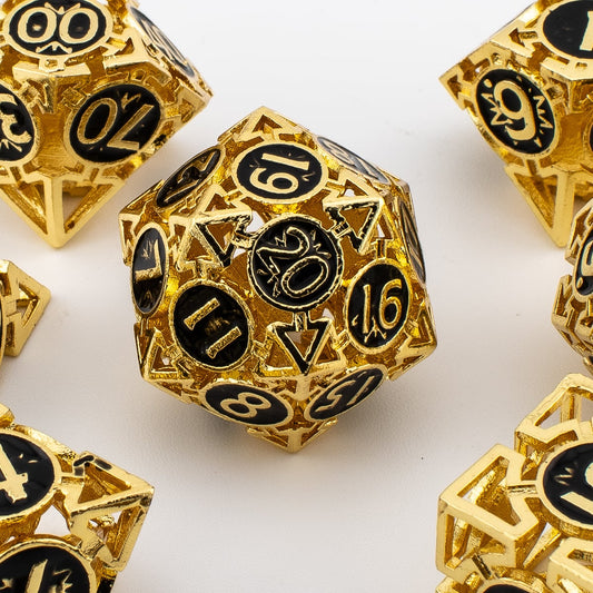 Arrow Hollowed Metal Dice
