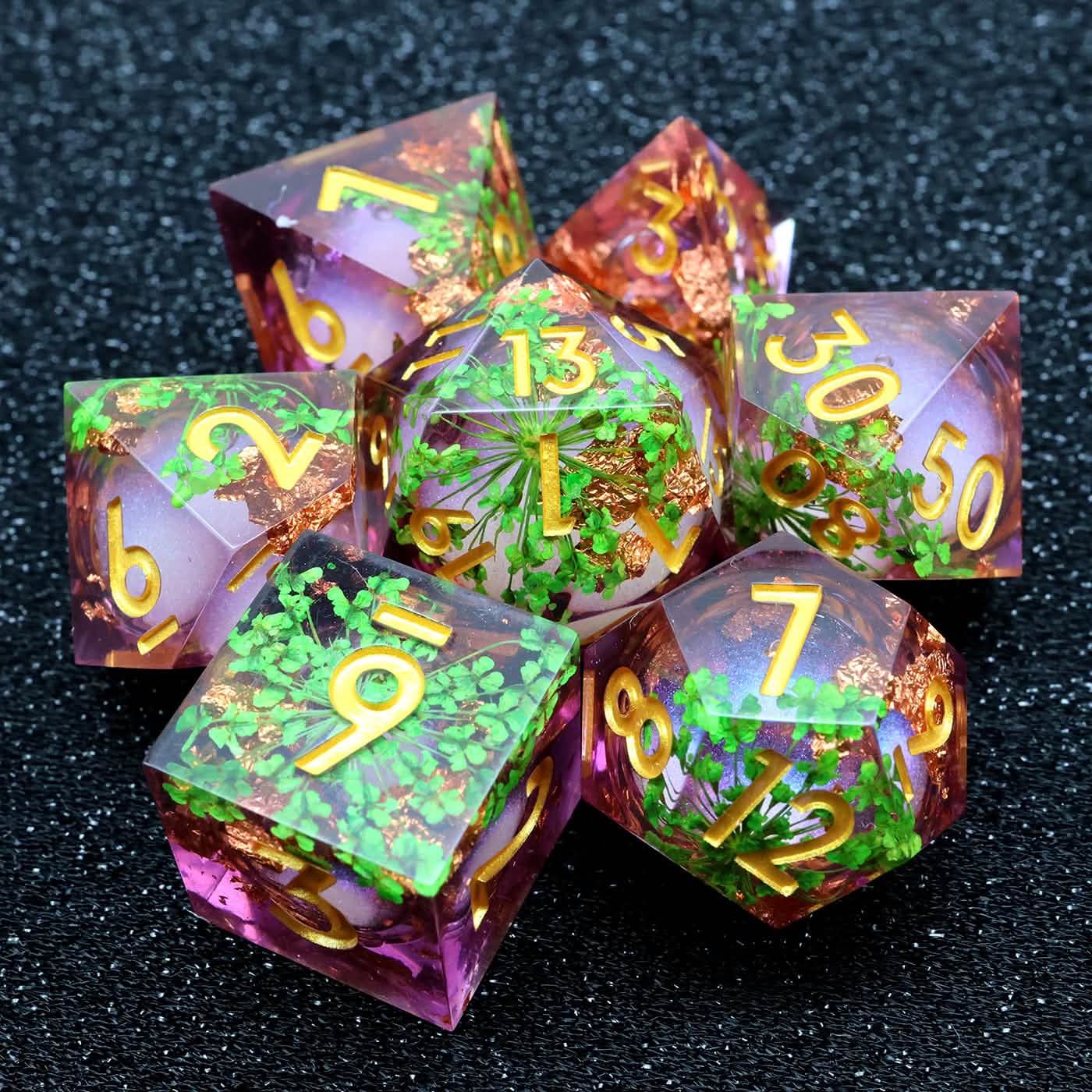Potion of Vitality – view 10 – liquid core DnD dice set