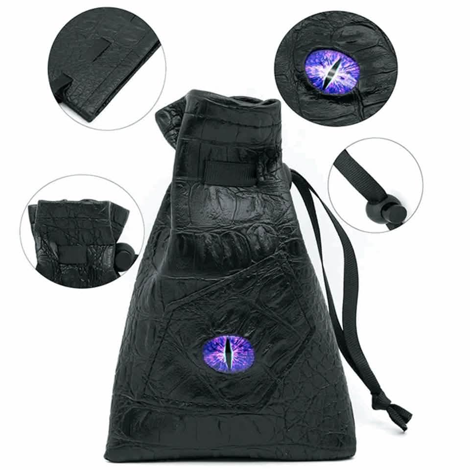Dragon's Vault – close-up view – DnD dice bag (1)