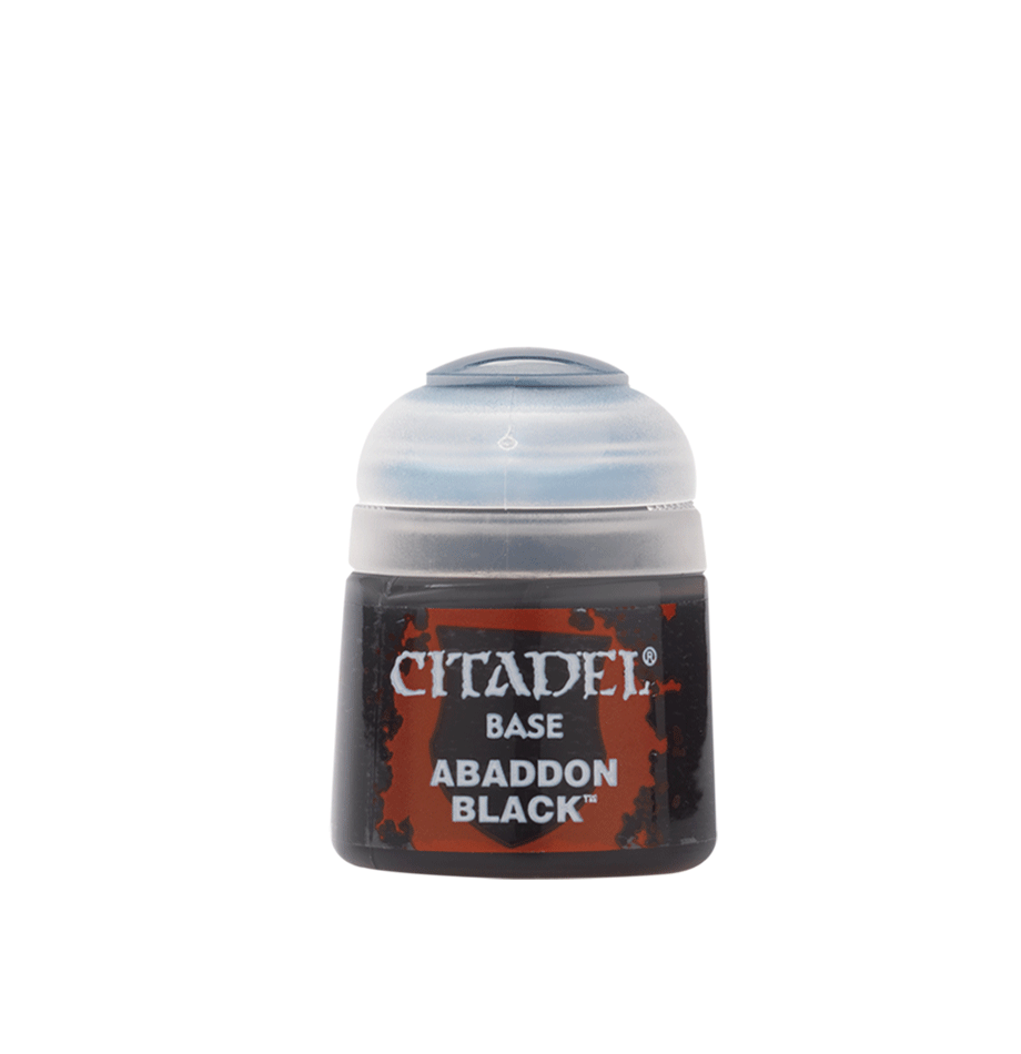 Base: Abaddon Black (12ML) – Warhammer miniature – Tabletop Dominion