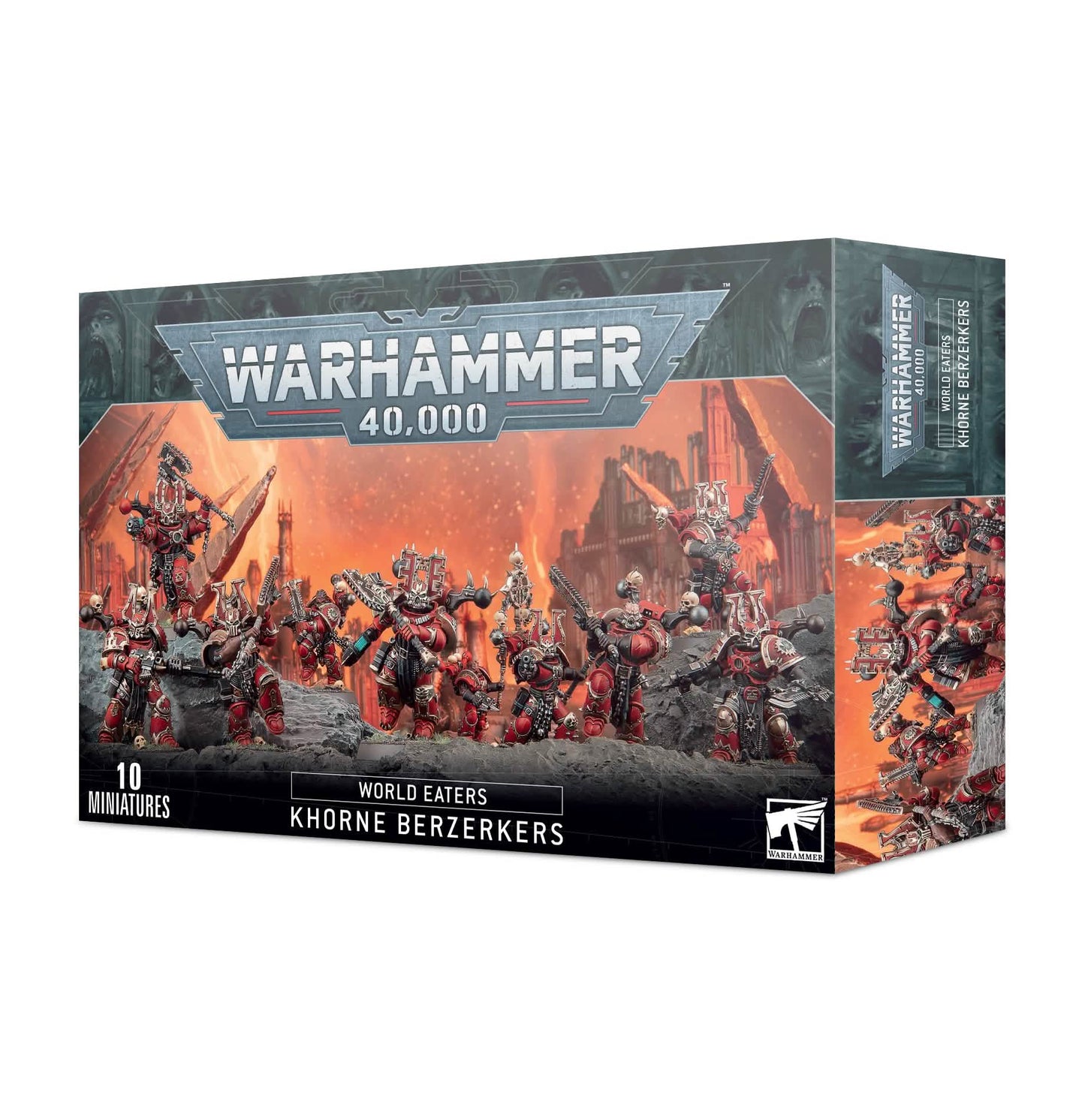 WORLD EATERS: KHORNE BERSERKERS – Warhammer miniature – Tabletop Dominion