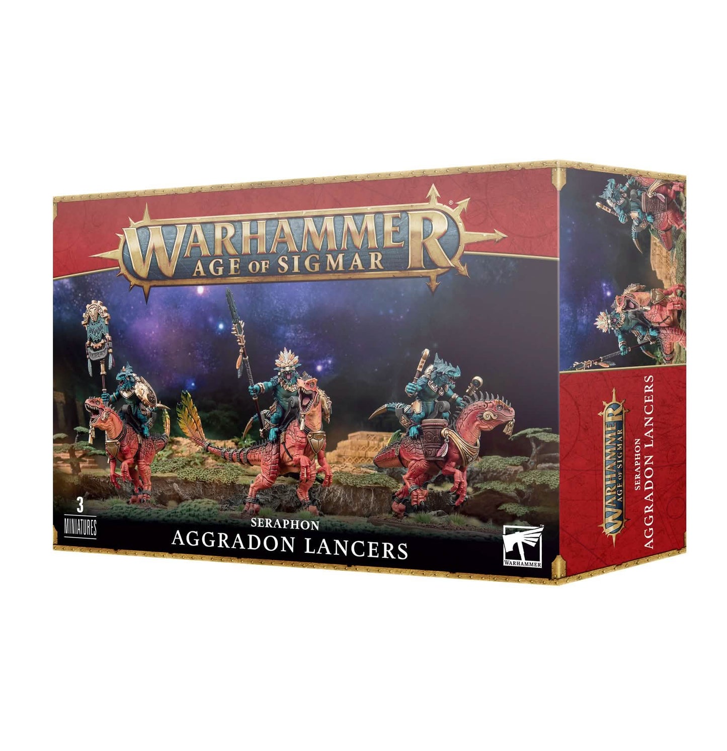 Seraphon: Aggradon Lancers – Warhammer miniature – Tabletop Dominion