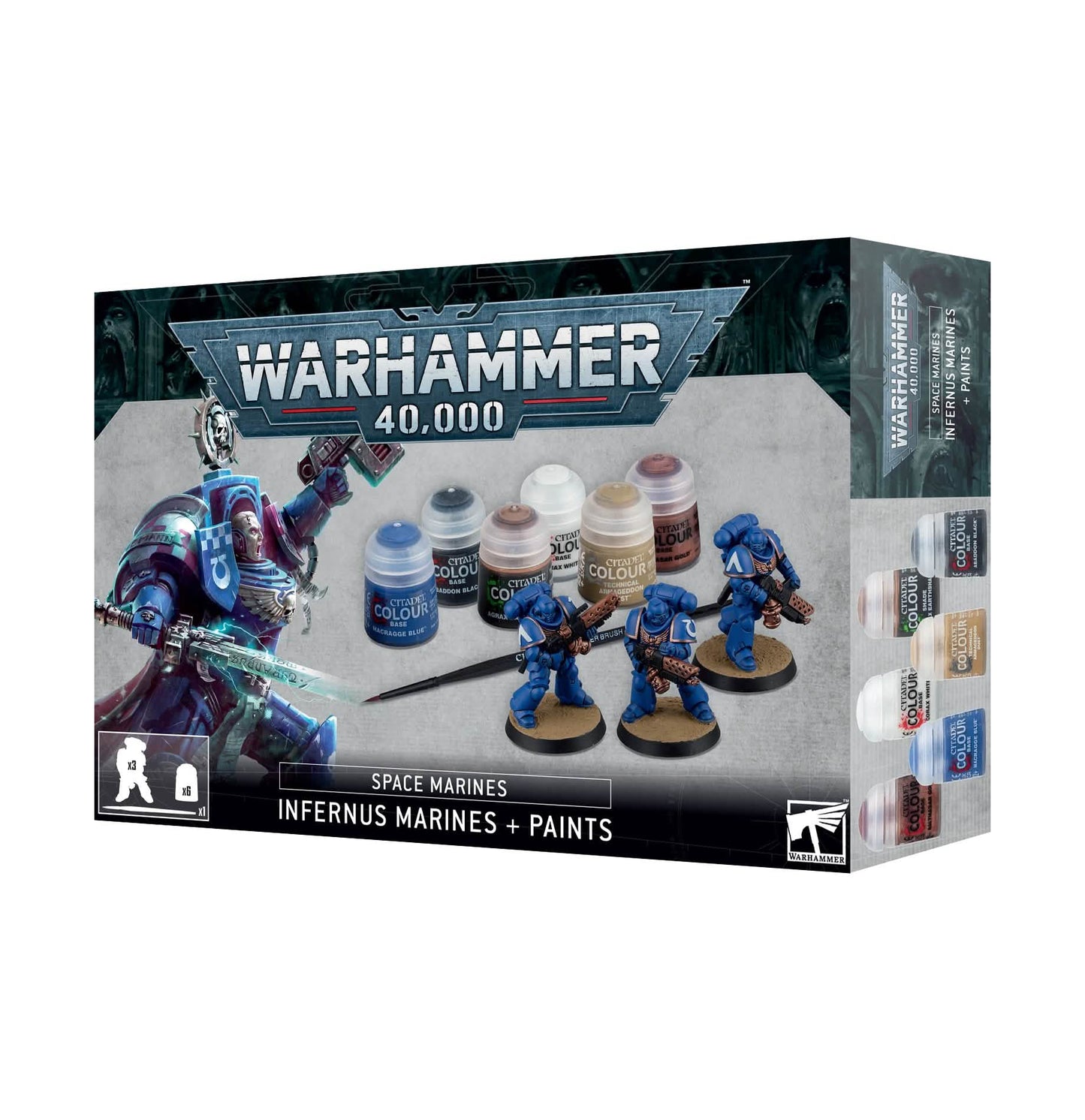SPACE MARINES: INFERNUS MARINES & PAINTS – Warhammer miniature – Tabletop Dominion