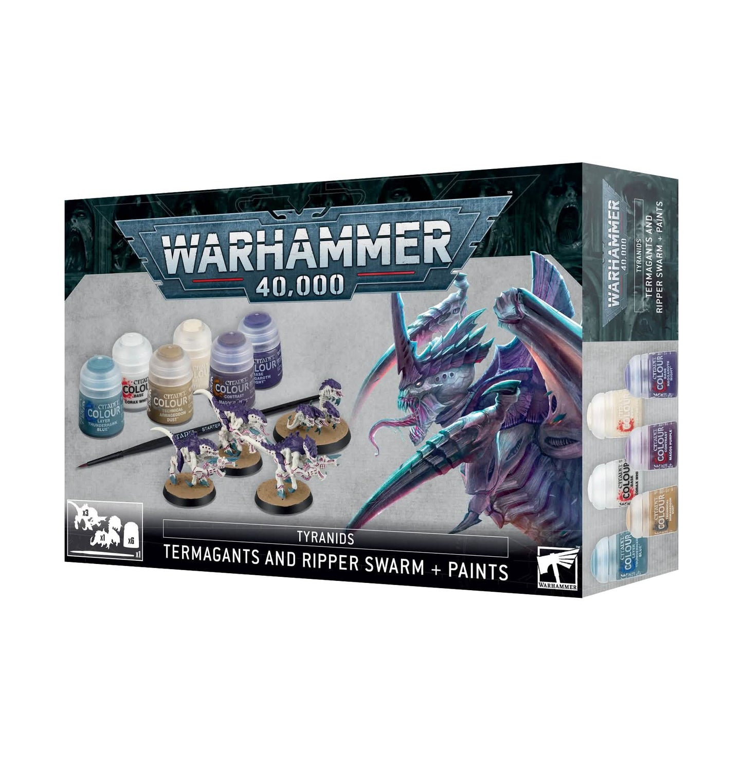 TYRANID: TERMAGANTS AND RIPPER SWARM & PAINTS – Warhammer miniature – Tabletop Dominion