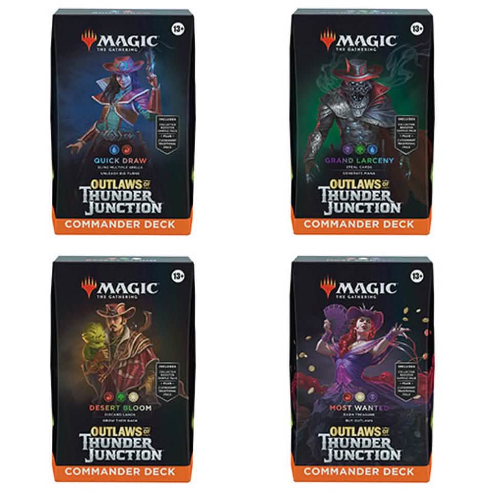 Outlaws of Thunder Junction Commander Decks – tabletop gaming – Tabletop Dominion