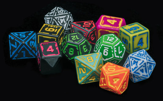 cyberpunk 2077 dice on a black background