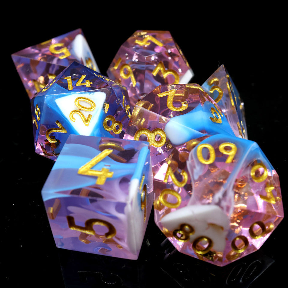 Sundae Swirl | Sharp Edge Dice | 7 Piece Set