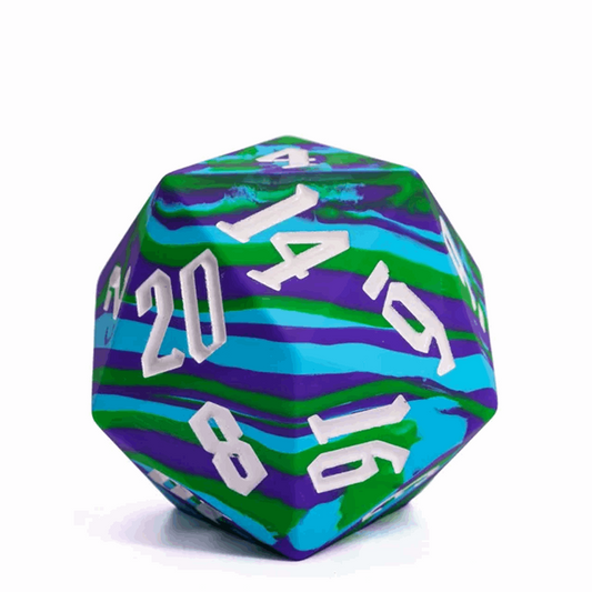 Jester's Bounce | D20 Silicone | Blue Green